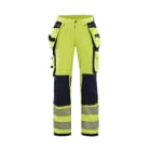 BLAKLAEDER - Damen High Vis Arbeitshose 4-Wege-Stretch High Vis Gelb/Marineblau C34