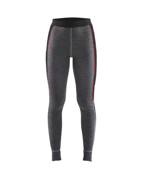 BLAKLAEDER - Damen Thermo-Leggings XWarmMittelgrau/Schwarz XL