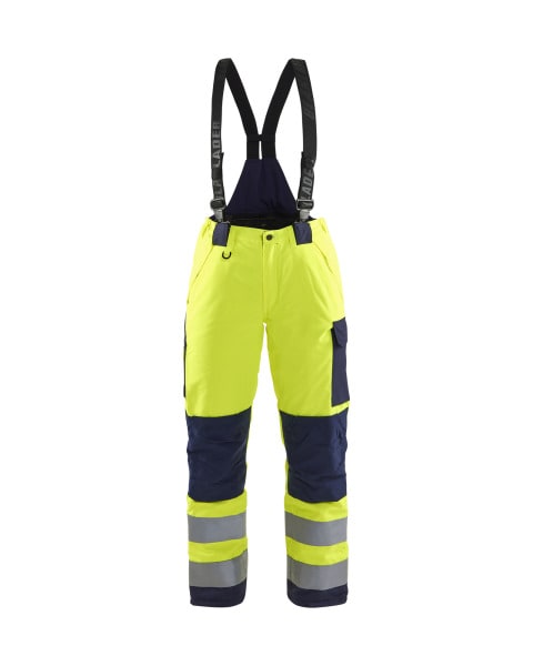 BLAKLAEDER - Damen High Vis Winter Arbeitshose High Vis Gelb/Marineblau C36