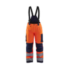 BLAKLAEDER - Damen High Vis Winter Arbeitshose High Vis Orange/Marineblau D20