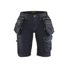 BLAKLAEDER - Damen Handwerker Shorts X1900 Stretch Marineblau/Schwarz C34