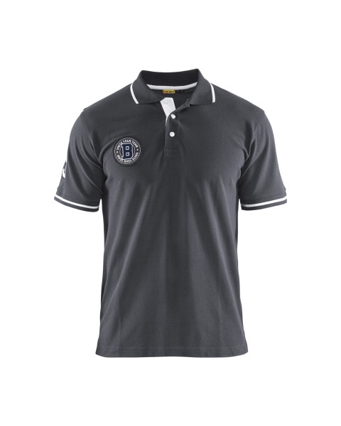 BLAKLAEDER - Polo Shirt Limited Dunklegrau/Weiß XS