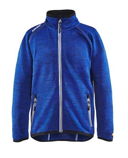 BLAKLAEDER - Kinder Strickjacke Kornblau/Weiß 146/152
