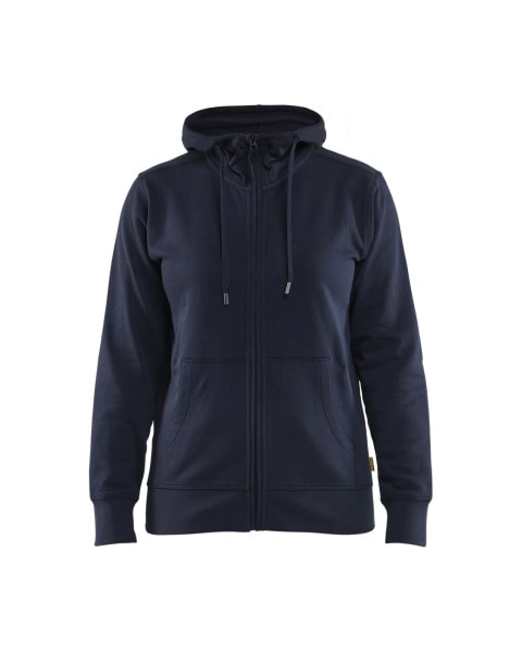 BLAKLAEDER - Hoodie with full zipper women Marineblau XXXL