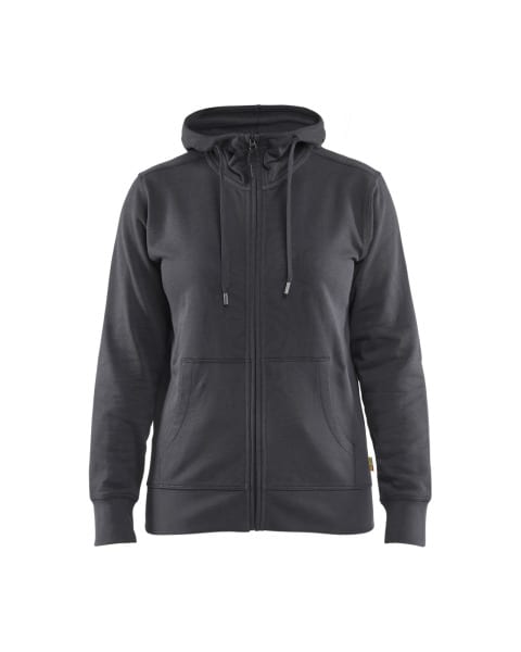 BLAKLAEDER - Hoodie with full zipper women Grau S