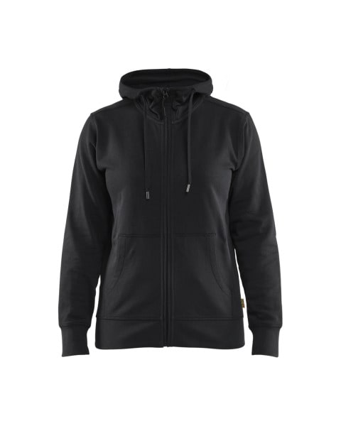BLAKLAEDER - Hoodie with full zipper women Schwarz XS