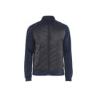 BLAKLAEDER - Sweater with quilted front. Dark navy/black M