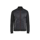 BLAKLAEDER - Sweater with quilted front. Schwarz/Rot M