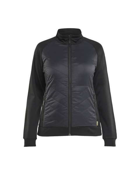 BLAKLAEDER - Sweatshirt with quilt at front Women´s Black/Dark grey XS