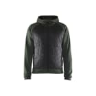 BLAKLAEDER - Sweatshirt with quilt at front Autumn green/Black XL