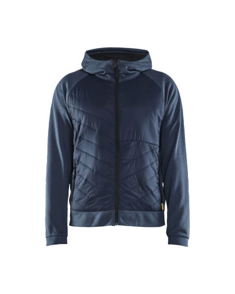 BLAKLAEDER - Sweatshirt with quilt at front Numbe Blue/DK navy S