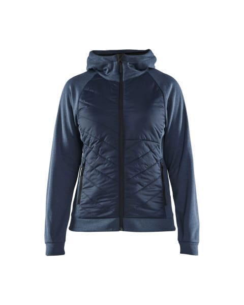 BLAKLAEDER - Sweatshirt with quilt at front Women Numbe Blue/DK navy L