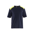 BLAKLAEDER - Flame T-shirt Visible Marineblau/Gelb M