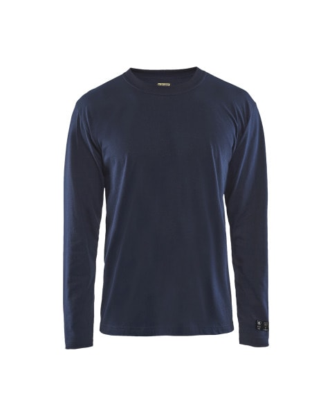 BLAKLAEDER - Flammschutz Langarm Shirt Marineblau 5XL