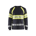 BLAKLAEDER - Flammschutz Langarm Shirt Marineblau/ High Vis Gelb XS