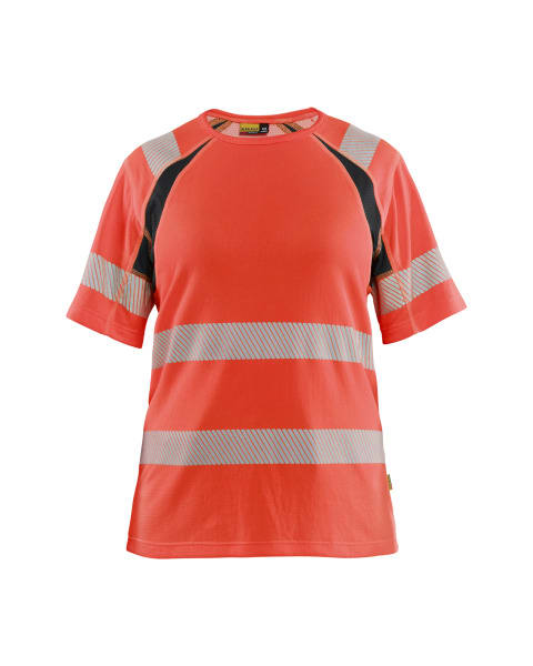 BLAKLAEDER - Hivis T-shirt Women High Vis Rot/Schwarz L