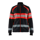BLAKLAEDER - Hi-Vis sweatshirt full-zip Women Schwarz/Rot M