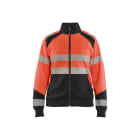 BLAKLAEDER - Hivis two col sweatshirt zip Women High Vis Rot/Schwarz L