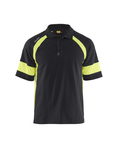 BLAKLAEDER - Polo Shirt Schwarz/Gelb S