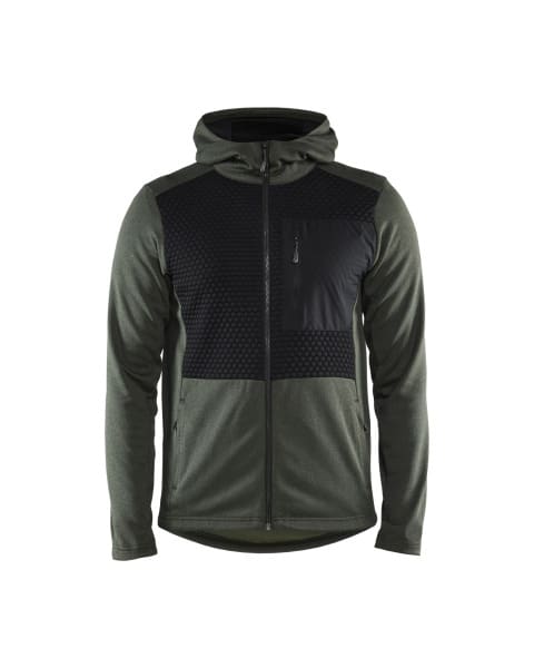 BLAKLAEDER - Hoodie full zip Autumn green/Black 4XL