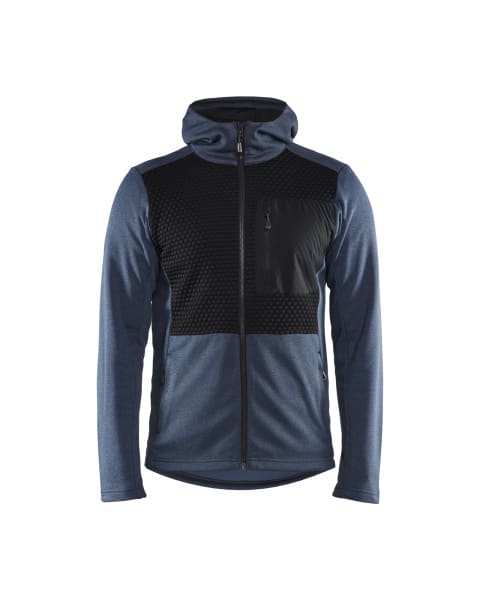 BLAKLAEDER - Hoodie full zip Numbe Blue/Black XXL