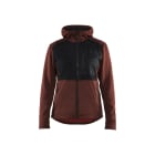 BLAKLAEDER - Hoodie full zip Women Burned Red/Black XL