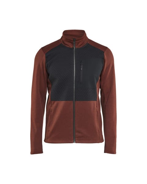 BLAKLAEDER - Sweaters full zip Burned Red/Black L