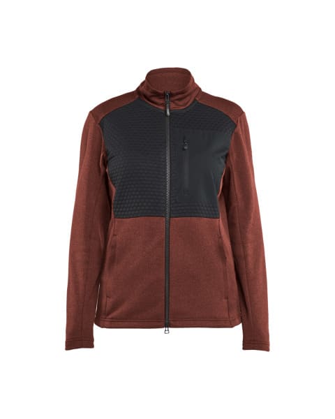 BLAKLAEDER - Sweaters full zip Women´s Burned Red/Black XXL