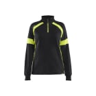 BLAKLAEDER - Sweatshirt with Hivis Women Schwarz/Gelb XXL