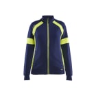 BLAKLAEDER - Sweaters full zip with Hivis Women Marineblau/Gelb XL