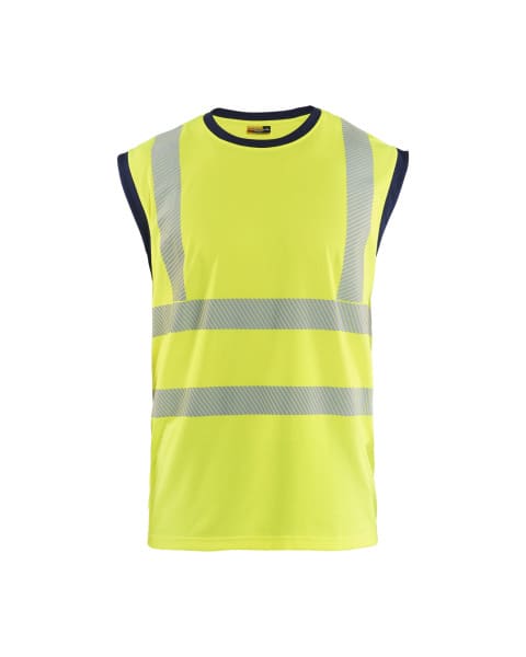 BLAKLAEDER - Tanktop Hivis Gelb/Marineblau S/M