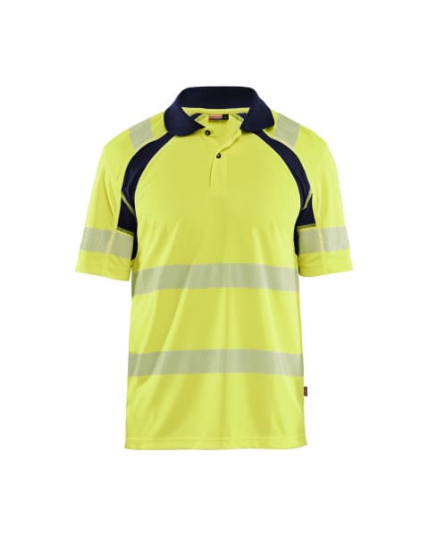 BLAKLAEDER - Hivis Polo shirt two col Gelb/Marineblau 4XL