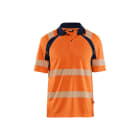 BLAKLAEDER - Hivis Polo shirt two col Orange/Marineblau M