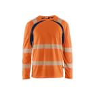 BLAKLAEDER - Hivis T shirt long sleeve two col Orange/Marineblau M