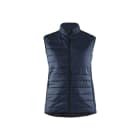 BLAKLAEDER - Vest with quilt front and back Women Marineblau M