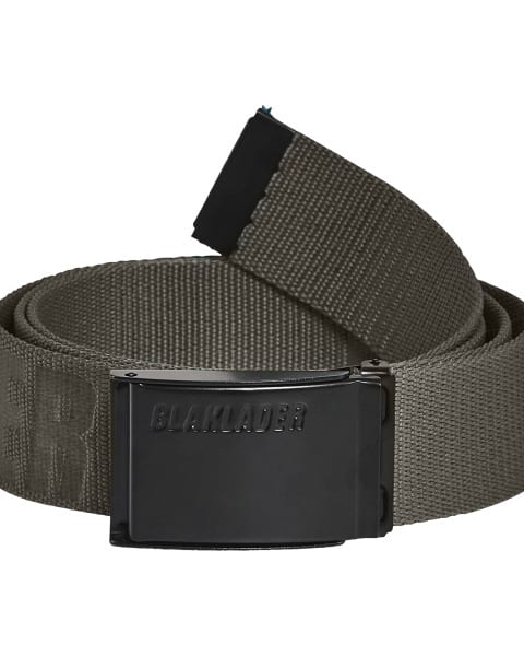 BLAKLAEDER - Logo belt  Dark olive grey onesize