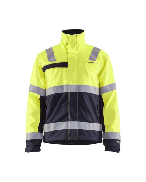 BLAKLAEDER - Multinorm Winterjacke High Vis Gelb/Marineblau 4XL
