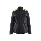BLAKLAEDER - Inherent Flame ladies overshirt Schwarz/Gelb XXL
