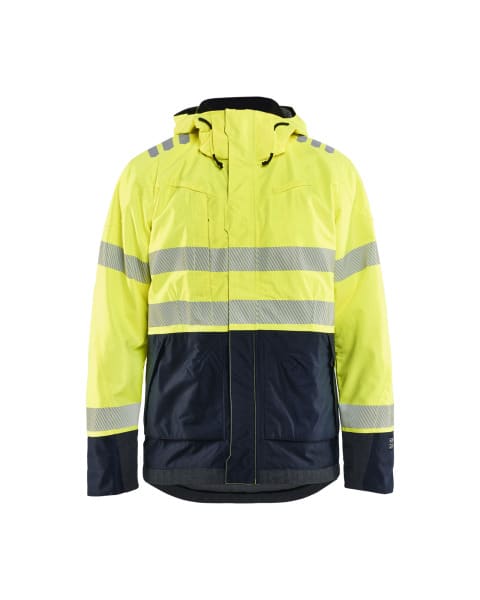 BLAKLAEDER - Multinorm Shell Jacke High Vis Gelb/Marineblau 4XL