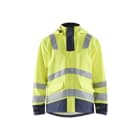 BLAKLAEDER - Flammschutz Regenmantel Level 2 High Vis Gelb/Marineblau XS