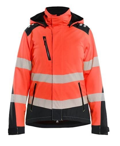 BLAKLAEDER - Softshell Jacket Hi-vis Air-Mesh lined Women High Vis Rot/Schwarz L