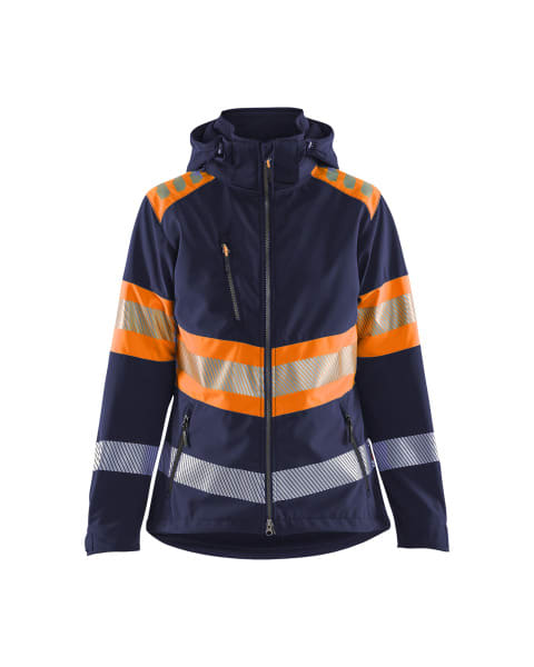 BLAKLAEDER - Hivis jacket class 1 Women´s Marinblau/Orange XXXL