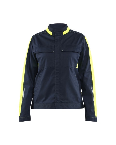 BLAKLAEDER - Industry jacket stretch Women DK Navy/ Hv Yellow XXXL