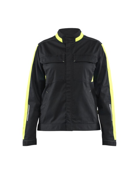 BLAKLAEDER - Industry jacket stretch Women Schwarz/Gelb XXL
