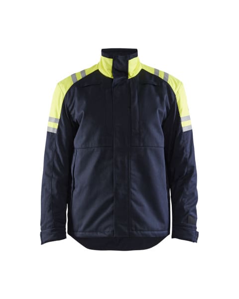 BLAKLAEDER - FR W-jacket Marineblau/Gelb 4XL