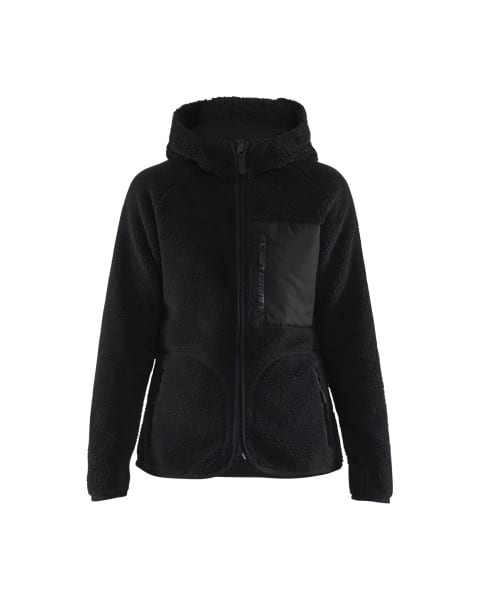 BLAKLAEDER - Ladies Pile hoodie Schwarz XS