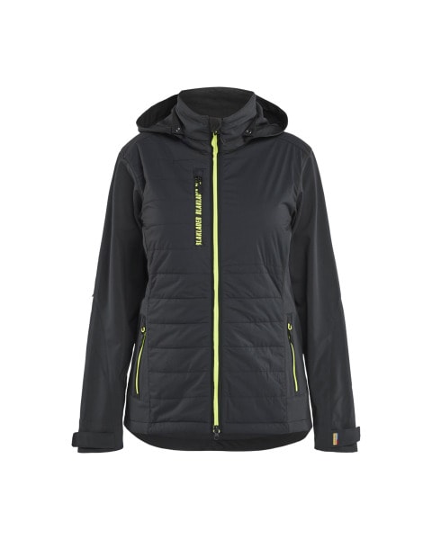 BLAKLAEDER - Hybridjacket Women Schwarz/Gelb XXXL