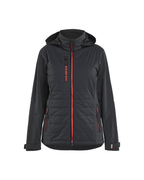 BLAKLAEDER - Hybridjacket Women Schwarz/Rot XXL