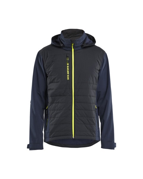 BLAKLAEDER - HYBRID JACKET DK Navy/ Hv Yellow XL