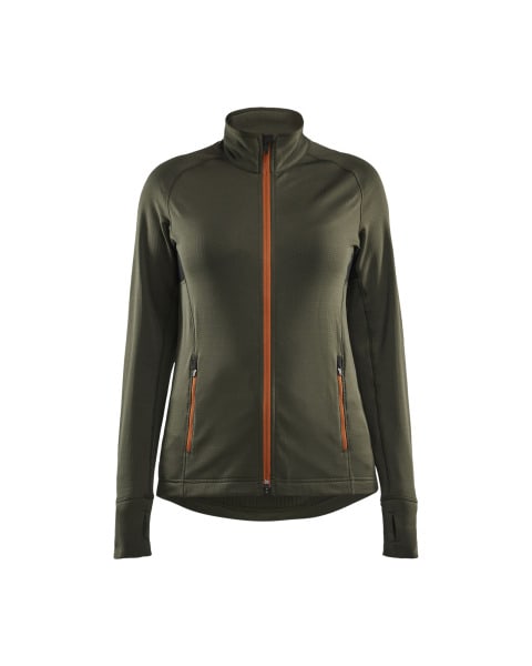 BLAKLAEDER - Knitted sweaters Full zip Women Forest Night / Rust XS
